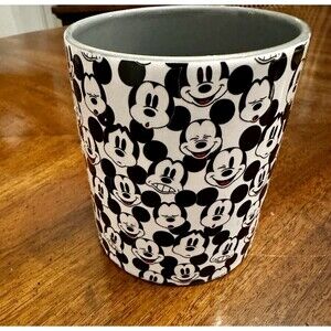 DISNEY MICKEY MOUSE Coffee Mug Collectible 14oz Black White